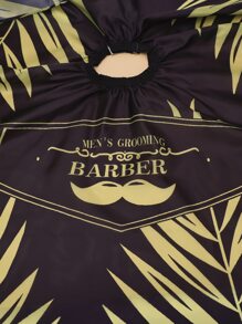 1 pieza Delantal con estampado de letra corte de pelo - Multicolor - Ver 5