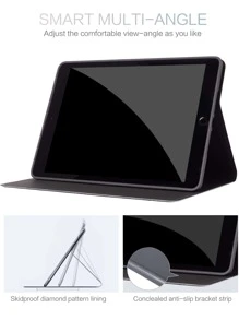 Hộp đựng máy tính bảng hình rô tương thích với iPad - Đen và trắng - Xem 4