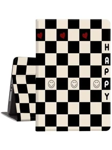 Hộp đựng máy tính bảng hình rô tương thích với iPad - Đen và trắng - Xem 1