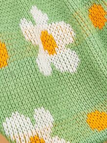 Floral Print Pet Sweater - Multicolor - View 5