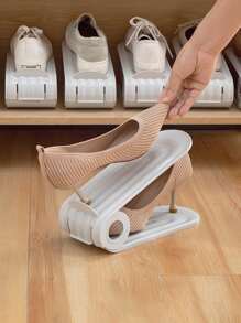 1 pieza Zapatero de plástico - Gris - Ver 1