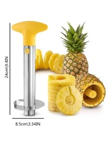 1 Stück Edelstahl Ananasentkerner und schneider, Werkzeug zum Entfernen von Obstkernen, Haushalts Küchengerät