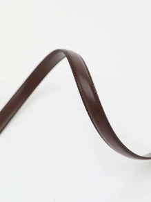 1pc Minimalist Pu Buckle Belt Summer, School Fall, Autumn, Halloween