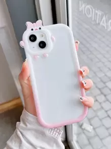 Cartoon Design Phone Case - Clear - View 1