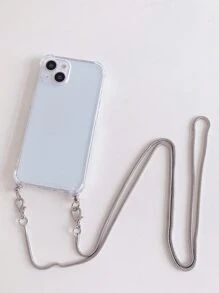 Dây đeo cổ đơn giản thời trang Vỏ điện thoại mềm trong suốt chống rơi Tương thích với iPhone15/15promax/15pro/15plus/11/12/13/14promax/xs/xr/11pro/11promax/12pro/12promax/13pro/13promax/7plus/14pro /14promax/14plus/7plus/8plus/8/se2 - Trong sáng - Xem 5