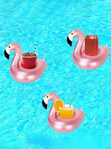 1 pieza Portavasos con diseño de flamenco inflamable