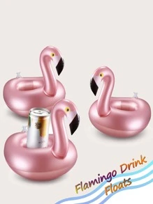 1 pieza Portavasos con diseño de flamenco inflamable