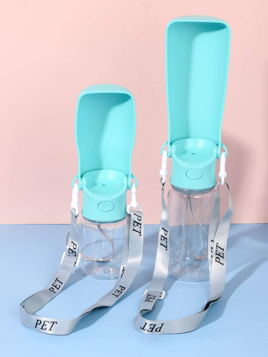1pc Portable Pet Travel Water Bottle - Mint Blue - View 1