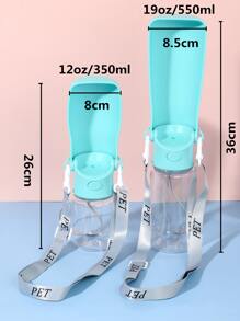 1pc Portable Pet Travel Water Bottle - Mint Blue - View 3