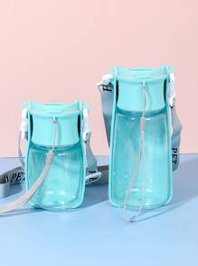 1pc Portable Pet Travel Water Bottle - Mint Blue - View 5