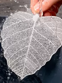 1 pieza Filtro de té de acero inoxidable en forma de hoja - Plateado - Ver 5