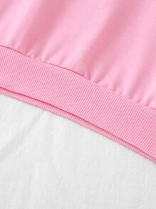 Toddler Girls Slogan Graphic Sweatshirt - Pink - View 5