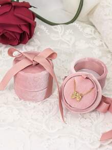 1個簡約的珠寶收納盒,情人節禮物 - 粉色 - 查看 1