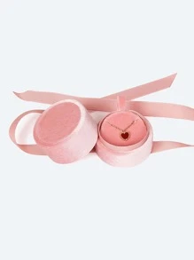 1個簡約的珠寶收納盒,情人節禮物 - 粉色 - 查看 2