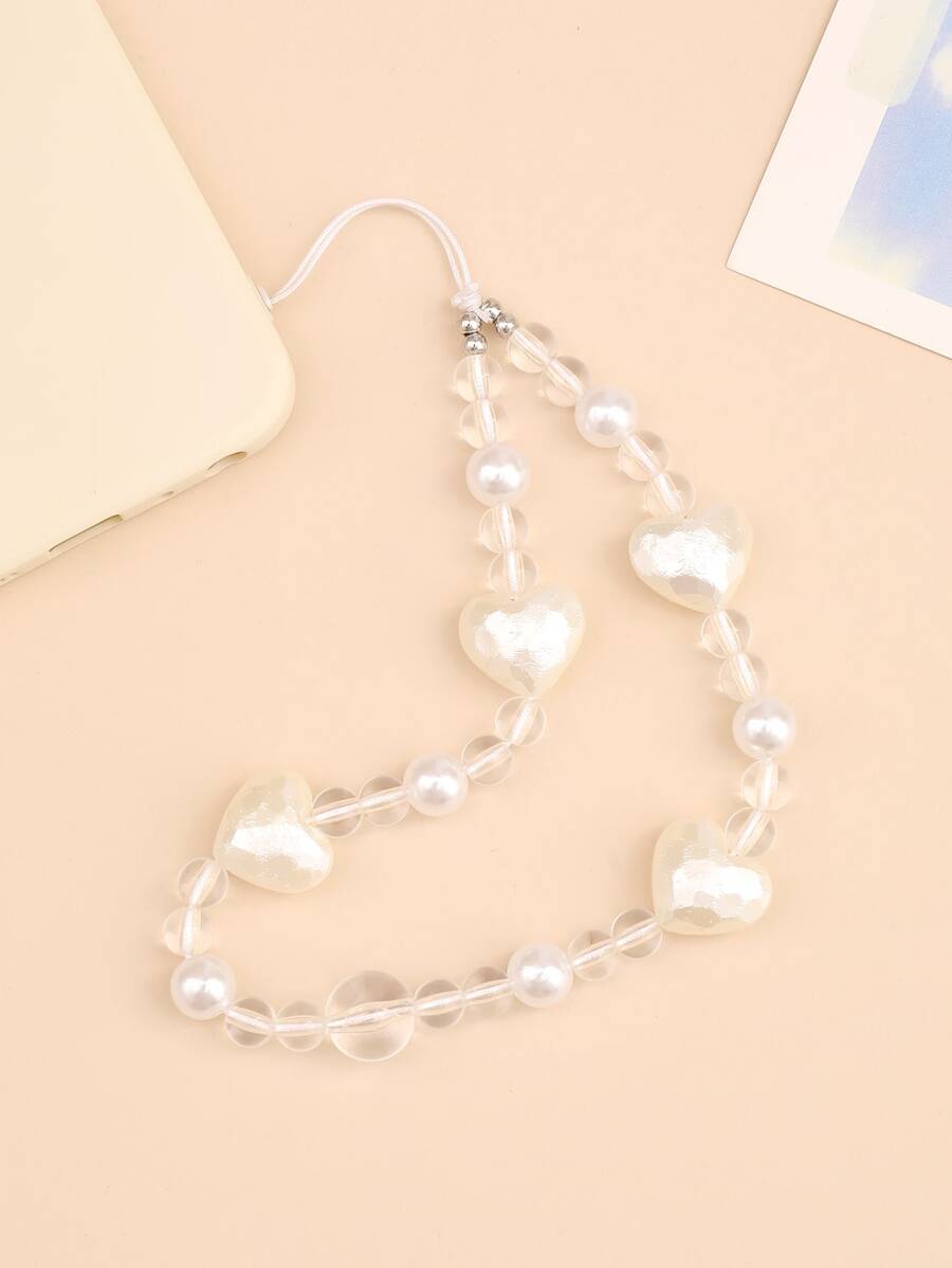 Dây buộc điện thoại 1 mảnh hình trái tim - Nhiều màu - Xem 1