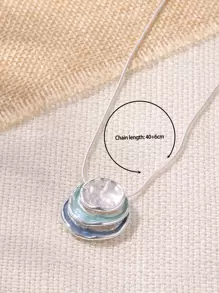 几何吊坠项链 - 彩色 - 查看 4