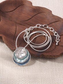 几何吊坠项链 - 彩色 - 查看 6