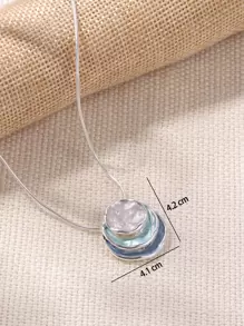 几何吊坠项链 - 彩色 - 查看 7