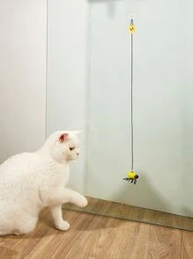 1pc Spider Decor Hanging Cat Teaser Toy - Multicolor - View 1