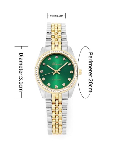 1pc Rhinestone Quartz Horloge view 4