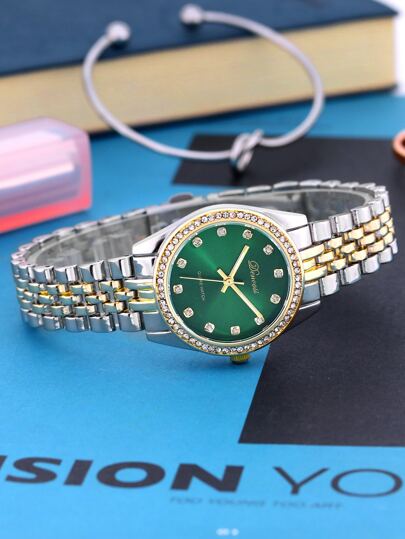 1pc Rhinestone Quartz Horloge view 7