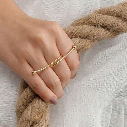 珠子裝飾圍裹戒指