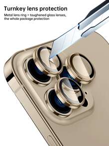 3 片鷹眼手機鏡頭膜相容於 iPhone 15/15Pro/15Plus/15Promax - 卡其色 - 查看 4