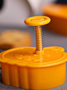 4入组/套萬聖節主題塑膠餅乾模型切割刀包括南瓜,鬼,帽和房子形狀適用於甜美風款待,蛋糕&餅乾製作