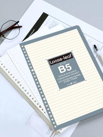 1pack Line Pattern Loose-leaf Paper