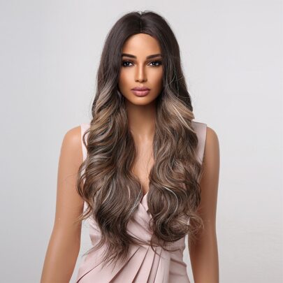 Ombre Long Curly Synthetic Wig