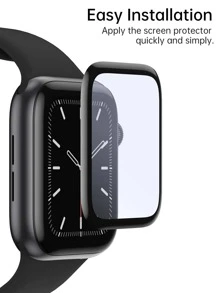 1件套屏幕保護膜和輔助工具適用於Apple Watch - 黑色 - 查看 8