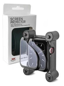 1件套屏幕保護膜和輔助工具適用於Apple Watch - 黑色 - 查看 2