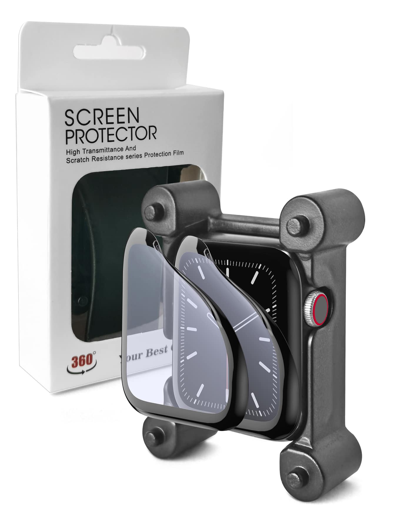 1件套屏幕保護膜和輔助工具適用於Apple Watch