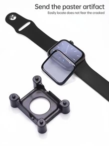 1件套屏幕保護膜和輔助工具適用於Apple Watch - 黑色 - 查看 5