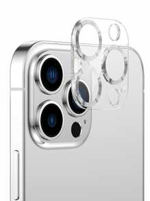 一体式透明 CD 图案相机镜头保护膜 适用于 Iphone 系列 - 銀色 - 查看 2