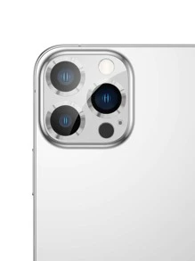 一体式透明 CD 图案相机镜头保护膜 适用于 Iphone 系列 - 銀色 - 查看 5