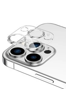 一体式透明 CD 图案相机镜头保护膜 适用于 Iphone 系列 - 銀色 - 查看 6