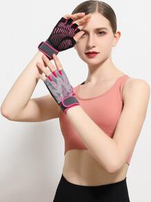 Sports Anti-slip Gloves - Hot Pink - View 1
