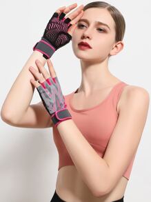 Sports Anti-slip Gloves - Hot Pink - View 2