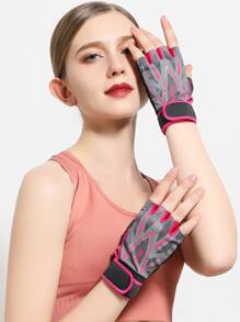 Sports Anti-slip Gloves - Hot Pink - View 5