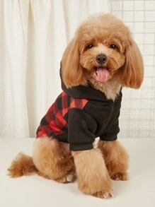Áo khoác cho thú cưng in kẻ sọc - Nhiều màu - Xem 2