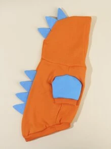 PETSIN 恐龍設計寵物連帽衫 - 彩色 - 查看 2