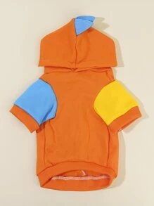 PETSIN 恐龍設計寵物連帽衫 - 彩色 - 查看 7