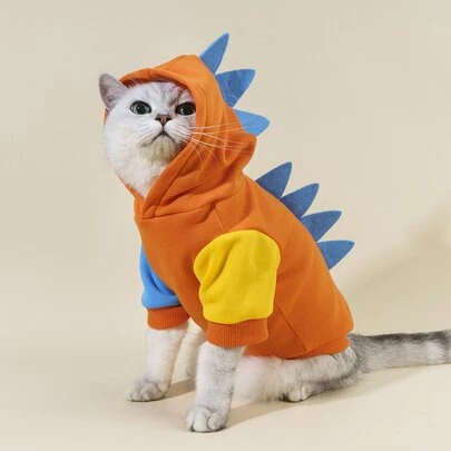 PETSIN 恐龍設計寵物連帽衫