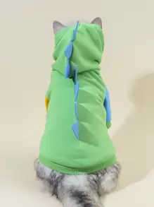 PETSIN Dinosaur Design Pet Hoodie - Multicolor - View 6