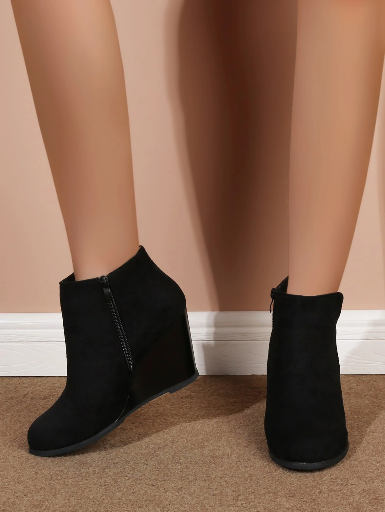 1 inch wedge boots