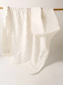 1pc Baby Minimalist Swaddling Blanket Love Valentine - White - View 2