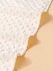 1pc Baby Minimalist Swaddling Blanket Love Valentine - White - View 3