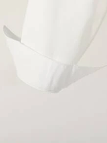 SHEIN Tween Boy Solid Button Front Shirt & Plaid Trousers - Multicolor - View 4