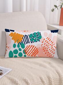 1pc Abstract Geometric Pattern Cushion Cover Without Filler - Multicolor - View 5
